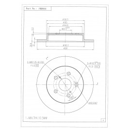 ΔΙΣΚΟΠΛΑΚΑ (ΠΙΣΩ) - LEXUS,TOYOTA