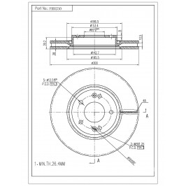 ΔΙΣΚΟΠΛΑΚΑ (ΜΠΡΟΣΤΑ) - HYUNDAI,KIA