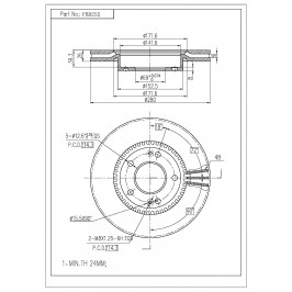 ΔΙΣΚΟΠΛΑΚΑ (ΜΠΡΟΣΤΑ) - HYUNDAI,KIA