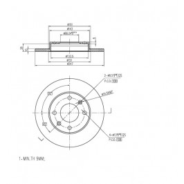 ΔΙΣΚΟΠΛΑΚΑ (ΜΠΡΟΣΤΑ) - CITROEN,PEUGEOT