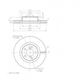 ΔΙΣΚΟΠΛΑΚΑ (ΜΠΡΟΣΤΑ) - SUBARU,TOYOTA