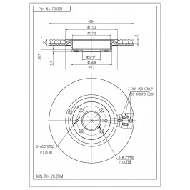 ΔΙΣΚΟΠΛΑΚΑ (ΜΠΡΟΣΤΑ) - A.ROMEO,CHRYSLER,FIAT,LANCIA