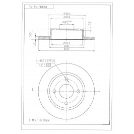 ΔΙΣΚΟΠΛΑΚΑ (ΜΠΡΟΣΤΑ) - NISSAN