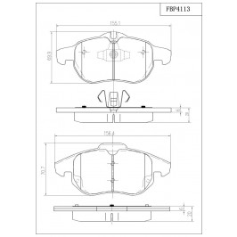 ΔΙΣΚΟΦΡΕΝΑ (ΜΠΡΟΣΤΑ) - FIAT,OPEL,SAAB
