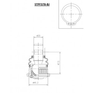 ΜΠΑΛΑΚΙ ΨΑΛΙΔΙΟΥ ΕΜ Δ/Α NISSAN,RENAULT