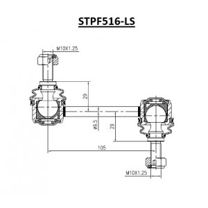 ΜΠΑΡΑΚΙ ΖΑΝΦΟΡ ΕΜΠΡΟΣ ΑΡ/ΔΕΞ COROLLA