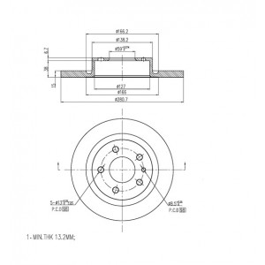 ΔΙΣΚΟΠΛΑΚΑ (ΜΠΡΟΣΤΑ) - A.ROMEO