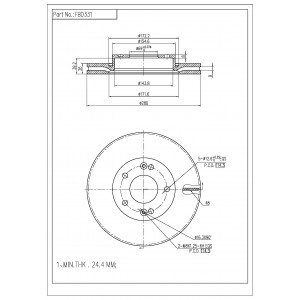 ΔΙΣΚΟΠΛΑΚΑ (ΜΠΡΟΣΤΑ) - HYUNDAI,KIA