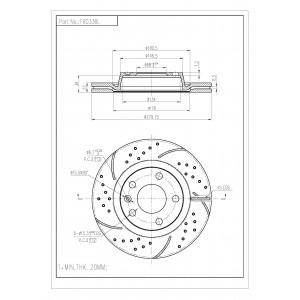 ΔΙΣΚΟΠΛΑΚΑ (ΜΠΡΟΣΤΑ/ΠΙΣΩ ΑΡΙΣΤΕΡΑ ΔΙΑΤΡΗΤΗ) - VW,AUDI