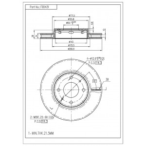 ΔΙΣΚΟΠΛΑΚΑ (ΜΠΡΟΣΤΑ) - MITSUBISHI,VOLVO