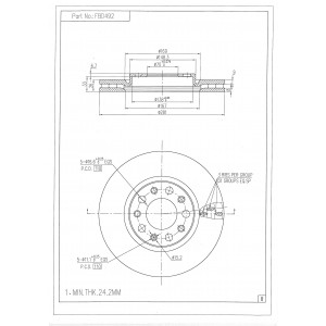 ΔΙΣΚΟΠΛΑΚΑ (ΜΠΡΟΣΤΑ) - A.ROMEO, JEEP