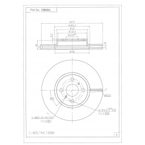ΔΙΣΚΟΠΛΑΚΑ (ΜΠΡΟΣΤΑ) - TOYOTA, DAIHATSU
