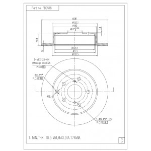 ΔΙΣΚΟΠΛΑΚΑ (ΠΙΣΩ) - TOYOTA