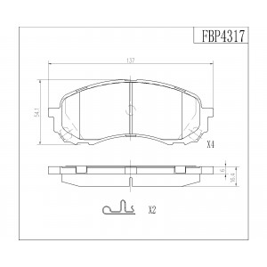 ΔΙΣΚΟΦΡΕΝΑ (ΜΠΡΟΣΤΑ) - SUBARU