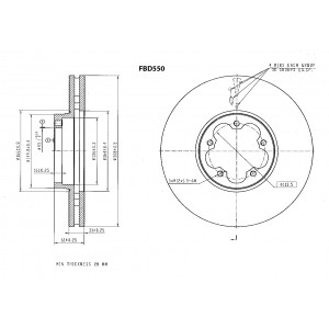 ΔΙΣΚΟΠΛΑΚΑ (ΜΠΡΟΣΤΑ) - FORD