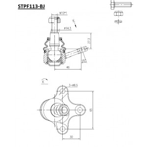 ΜΠΑΛΑΚΙ  ΨΑΛ ΚΑΤΩ ΑΡ VW POLO, SEAT AROZA