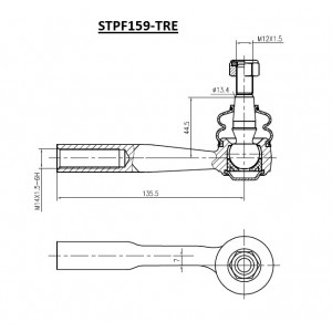 ΑΚΡΟΜΠΑΡΟ ΕΜΠΡΟΣ ΔΕΞΙ OPEL ASTRA H,ZAFIRA B 1.4