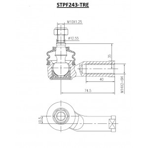 ΑΚΡΟΜΠΑΡΟ ΕΜΠΡ. ΔΕΞΙ FORD FOCUS 98-07