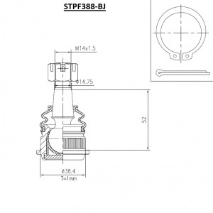 ΜΠΑΛΑΚΙ ΨΑΛ.ΕΜΠP ΚΑΤΩ Α/Δ NISSAN P11/Ν13