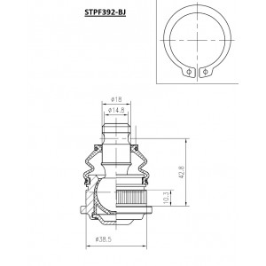 ΜΠΑΛΑΚΙ ΨΑΛΙΔΙΟΥ RENAULTCLIO ΕΜΠΡΟΣ Δ/ΑΡ