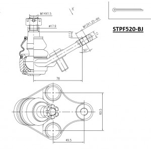 ΜΠΑΛΑΚΙ ΕΜΠΡ ΚΑΤΩ Α/Δ TOYOTA AURIS D 06-