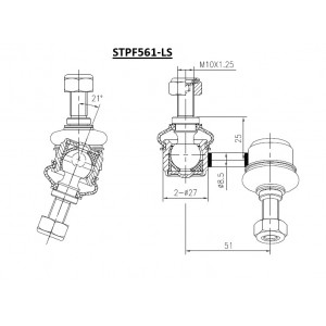 ΜΠΑΡΑΚΙ ΖΑΜΦΟΡ ΕΜΠΡ. ΔΕΞ SUBARU, DAIHATSU