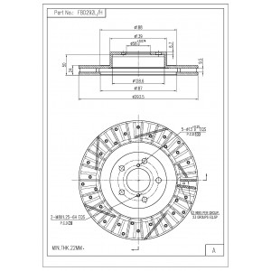 ΔΙΣΚΟΠΛΑΚΑ (ΜΠΡΟΣΤΑ ΑΡΙΣΤΕΡΑ ΔΙΑΤΡΗΤΗ) - SUBARU,TOYOTA
