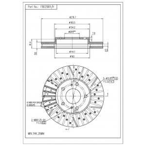 ΔΙΣΚΟΠΛΑΚΑ (ΜΠΡΟΣΤΑ ΔΕΞΙΑ ΔΙΑΤΡΗΤΗ) - NISSAN
