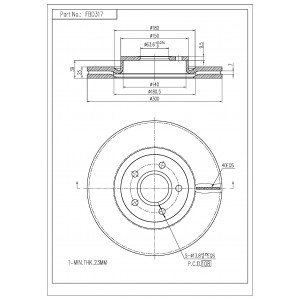 ΔΙΣΚΟΠΛΑΚΑ (ΜΠΡΟΣΤΑ) - FORD, VOLVO