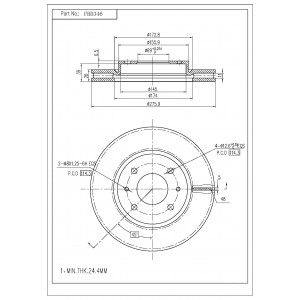 ΔΙΣΚΟΠΛΑΚΑ (ΜΠΡΟΣΤΑ) - MITSUBISHI