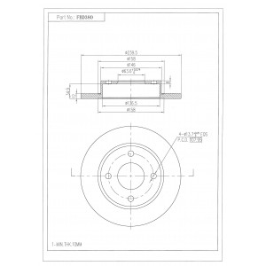 ΔΙΣΚΟΠΛΑΚΑ (ΜΠΡΟΣΤΑ) - FORD,MAZDA