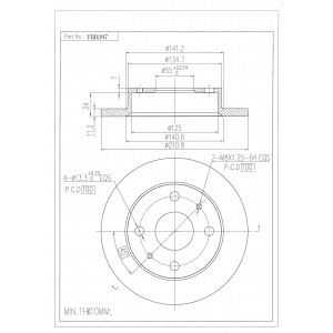 ΔΙΣΚΟΠΛΑΚΑ (ΜΠΡΟΣΤΑ) - DAIHATSU,SUBARU,TOYOTA