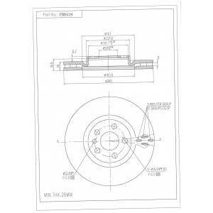 ΔΙΣΚΟΠΛΑΚΑ (ΜΠΡΟΣΤΑ) - CITROEN,FIAT,LANCIA,PEUGEOT