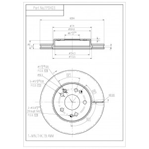 ΔΙΣΚΟΠΛΑΚΑ (ΜΠΡΟΣΤΑ) - MERCEDES