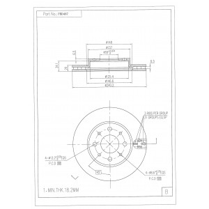 ΔΙΣΚΟΠΛΑΚΑ (ΜΠΡΟΣΤΑ) - FIAT, FORD