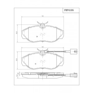 ΔΙΣΚΟΦΡΕΝΑ (ΜΠΡΟΣΤΑ) - CITROEN,FIAT,PEUGEOT