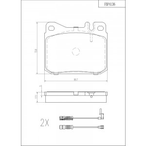 ΔΙΣΚΟΦΡΕΝΑ (ΜΠΡΟΣΤΑ) - MERCEDES