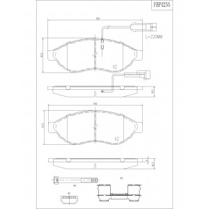ΔΙΣΚΟΦΡΕΝΑ (ΜΠΡΟΣΤΑ) - CITROEN,FIAT,PEUGEOT