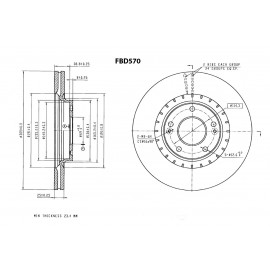BRAKE DISC (FRONT) - HYUNDAI, KIA