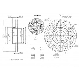 BRAKE DISC (FRONT) - MERCEDES