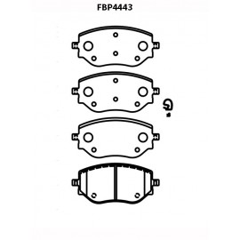 BRAKE PAD (FRONT) - MITSUBISHI, NISSAN, RENAULT