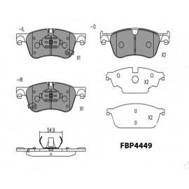 BRAKE PAD (FRONT) - MERCEDES-BENZ, NISSAN , RENAULT