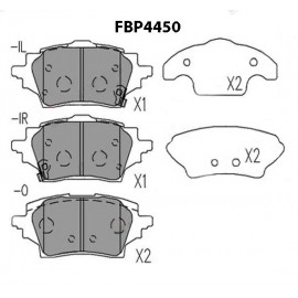 BRAKE PAD (REAR) - TOYOTA, SUZUKI