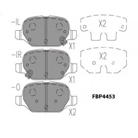 BRAKE PAD (REAR) - FIAT