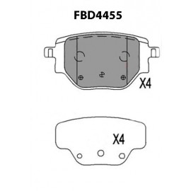 BRAKE PAD (REAR) - CITROEN, OPEL, PEUGEOT