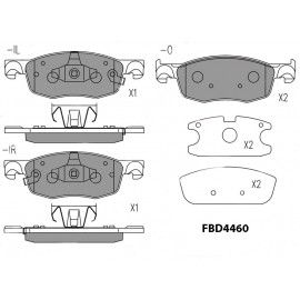 BRAKE PAD (FRONT) - TOYOTA, MAZDA