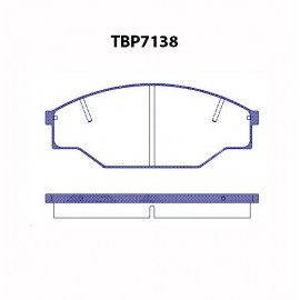 BRAKE PAD (FRONT) - TOYOTA,  VW