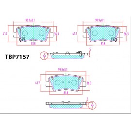 BRAKE PAD (REAR) - HYUNDAI, KIA